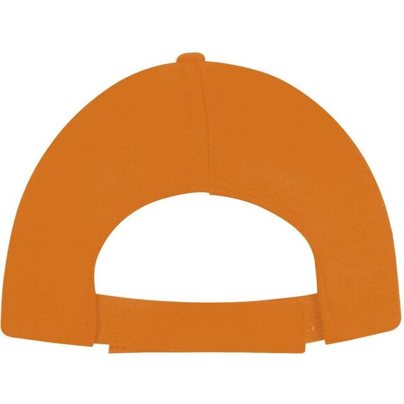 SOLS Unisex Buzz 5 Panel Baseball Cap / Orange - Picture 2 of 5